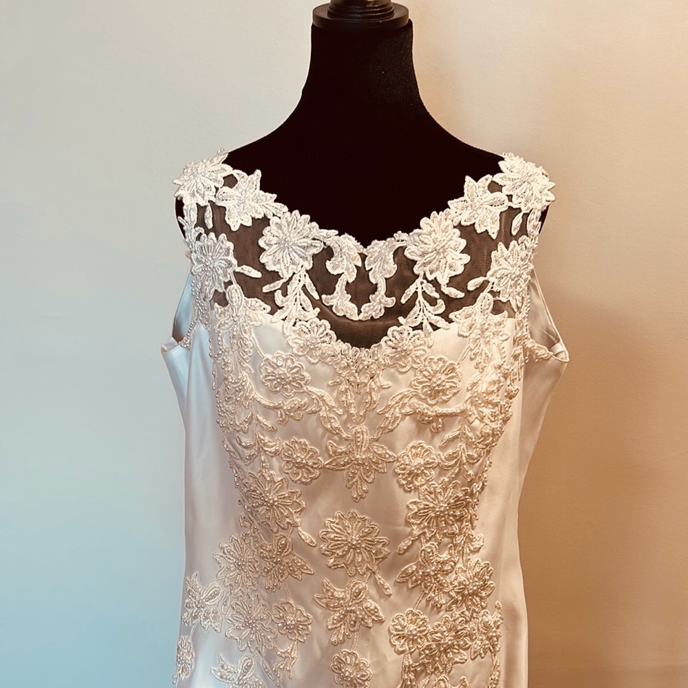 Vintage white wedding dress (worn once!)
